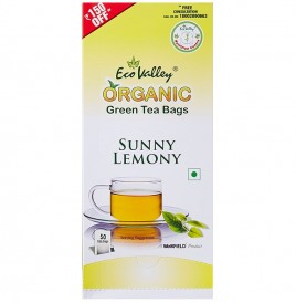 Eco Valley Organic Green Tea Sunny Lemon  Box  50 pcs